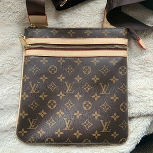 Louis Vuitton crossbody bag with adjustable strap